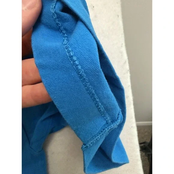 Vintage Carolina Panthers Shirt Men's XL Logo 7 3D Blue Single Stitch 90s - Picture 7 of 9